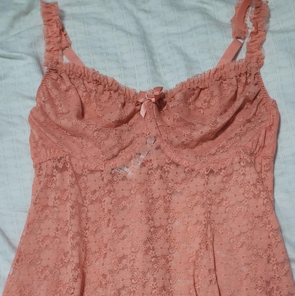 Torrid Coral Lace Babydoll